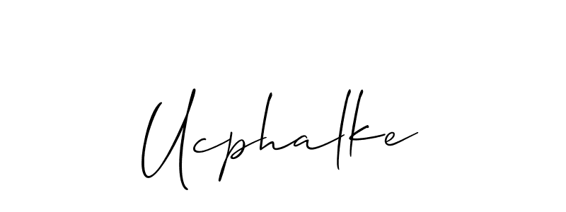 Best and Professional Signature Style for Ucphalke. Allison_Script Best Signature Style Collection. Ucphalke signature style 2 images and pictures png