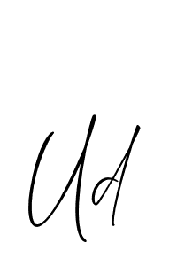 Also we have Ud name is the best signature style. Create professional handwritten signature collection using Allison_Script autograph style. Ud signature style 2 images and pictures png