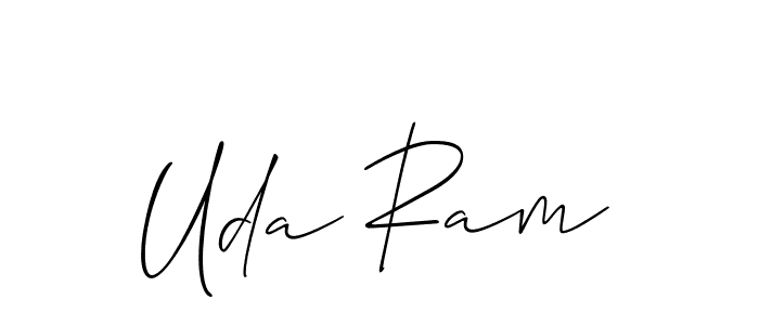 Also You can easily find your signature by using the search form. We will create Uda Ram name handwritten signature images for you free of cost using Allison_Script sign style. Uda Ram signature style 2 images and pictures png