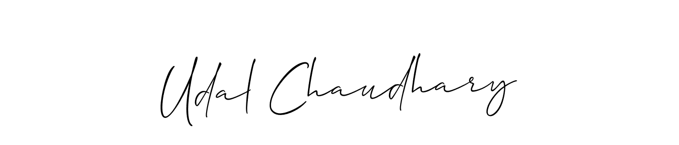Make a short Udal Chaudhary signature style. Manage your documents anywhere anytime using Allison_Script. Create and add eSignatures, submit forms, share and send files easily. Udal Chaudhary signature style 2 images and pictures png