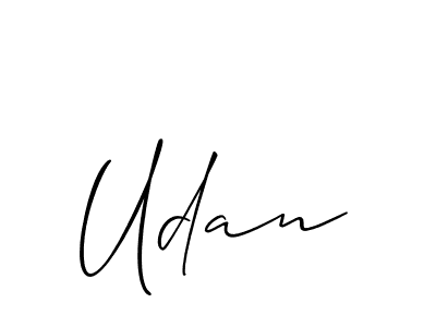 Make a short Udan signature style. Manage your documents anywhere anytime using Allison_Script. Create and add eSignatures, submit forms, share and send files easily. Udan signature style 2 images and pictures png