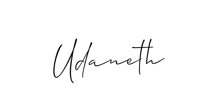 Similarly Allison_Script is the best handwritten signature design. Signature creator online .You can use it as an online autograph creator for name Udaneth. Udaneth signature style 2 images and pictures png