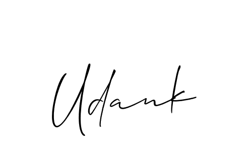 Best and Professional Signature Style for Udank. Allison_Script Best Signature Style Collection. Udank signature style 2 images and pictures png