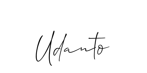 How to Draw Udanto signature style? Allison_Script is a latest design signature styles for name Udanto. Udanto signature style 2 images and pictures png