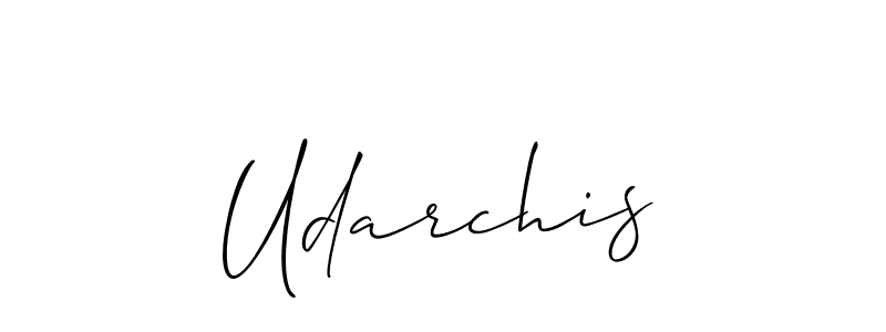 How to make Udarchis name signature. Use Allison_Script style for creating short signs online. This is the latest handwritten sign. Udarchis signature style 2 images and pictures png