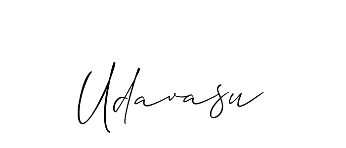 How to make Udavasu name signature. Use Allison_Script style for creating short signs online. This is the latest handwritten sign. Udavasu signature style 2 images and pictures png