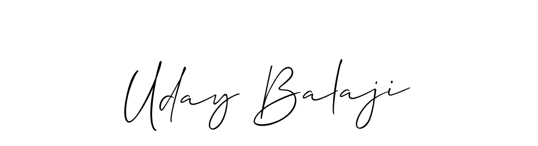 Also You can easily find your signature by using the search form. We will create Uday Balaji name handwritten signature images for you free of cost using Allison_Script sign style. Uday Balaji signature style 2 images and pictures png