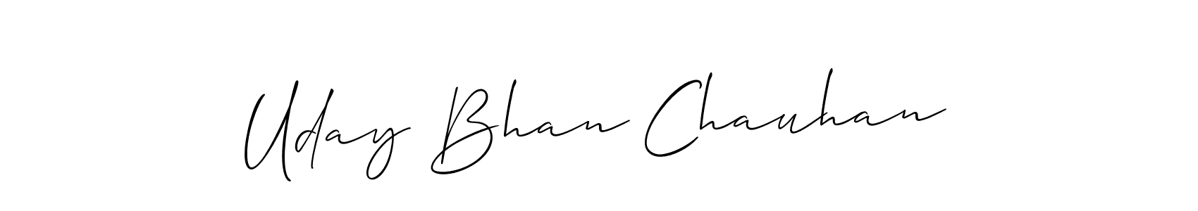 Uday Bhan Chauhan stylish signature style. Best Handwritten Sign (Allison_Script) for my name. Handwritten Signature Collection Ideas for my name Uday Bhan Chauhan. Uday Bhan Chauhan signature style 2 images and pictures png