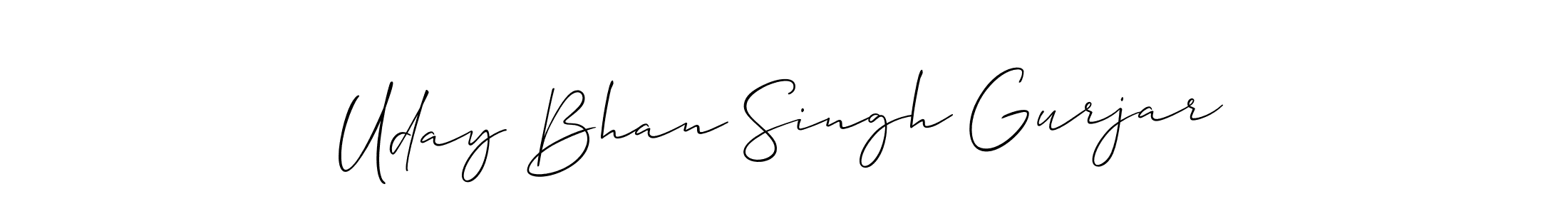 Check out images of Autograph of Uday Bhan Singh Gurjar name. Actor Uday Bhan Singh Gurjar Signature Style. Allison_Script is a professional sign style online. Uday Bhan Singh Gurjar signature style 2 images and pictures png