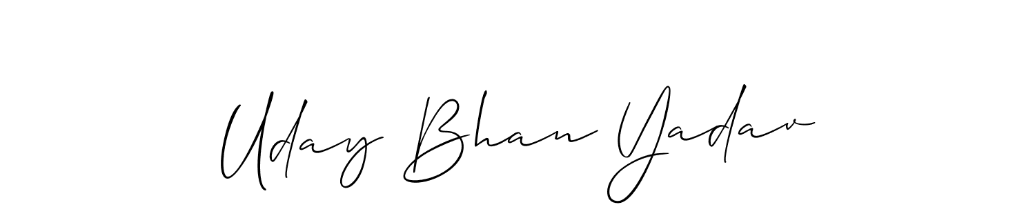 Best and Professional Signature Style for Uday Bhan Yadav. Allison_Script Best Signature Style Collection. Uday Bhan Yadav signature style 2 images and pictures png