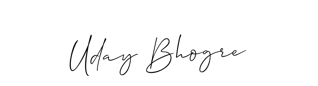 How to make Uday Bhogre signature? Allison_Script is a professional autograph style. Create handwritten signature for Uday Bhogre name. Uday Bhogre signature style 2 images and pictures png