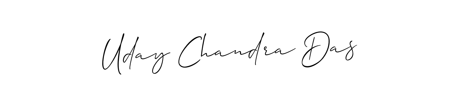 It looks lik you need a new signature style for name Uday Chandra Das. Design unique handwritten (Allison_Script) signature with our free signature maker in just a few clicks. Uday Chandra Das signature style 2 images and pictures png