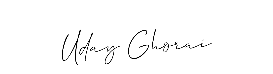How to make Uday Ghorai name signature. Use Allison_Script style for creating short signs online. This is the latest handwritten sign. Uday Ghorai signature style 2 images and pictures png
