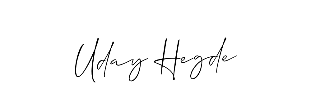 Also You can easily find your signature by using the search form. We will create Uday Hegde name handwritten signature images for you free of cost using Allison_Script sign style. Uday Hegde signature style 2 images and pictures png