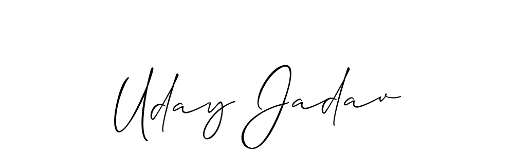 Check out images of Autograph of Uday Jadav name. Actor Uday Jadav Signature Style. Allison_Script is a professional sign style online. Uday Jadav signature style 2 images and pictures png