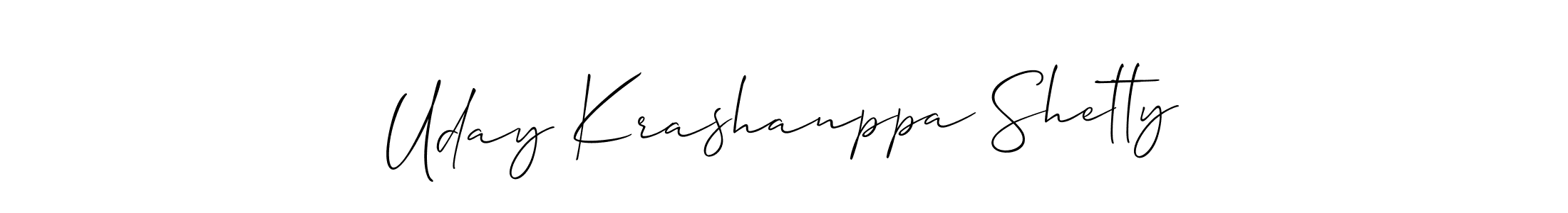 How to Draw Uday Krashanppa Shetty signature style? Allison_Script is a latest design signature styles for name Uday Krashanppa Shetty. Uday Krashanppa Shetty signature style 2 images and pictures png