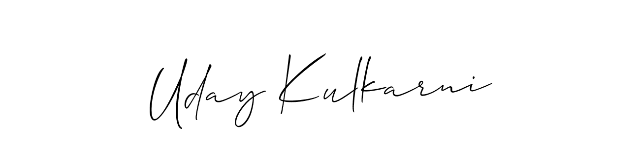 How to Draw Uday Kulkarni signature style? Allison_Script is a latest design signature styles for name Uday Kulkarni. Uday Kulkarni signature style 2 images and pictures png