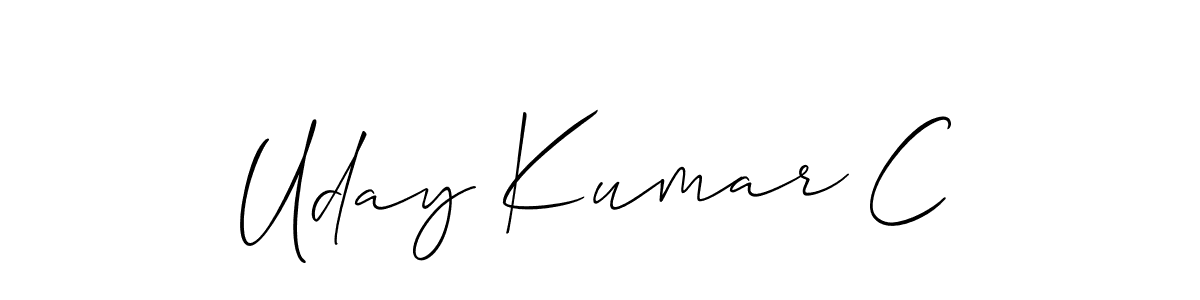 You can use this online signature creator to create a handwritten signature for the name Uday Kumar C. This is the best online autograph maker. Uday Kumar C signature style 2 images and pictures png