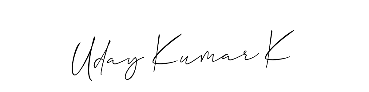 Here are the top 10 professional signature styles for the name Uday Kumar K. These are the best autograph styles you can use for your name. Uday Kumar K signature style 2 images and pictures png