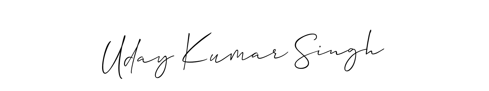 You should practise on your own different ways (Allison_Script) to write your name (Uday Kumar Singh) in signature. don't let someone else do it for you. Uday Kumar Singh signature style 2 images and pictures png