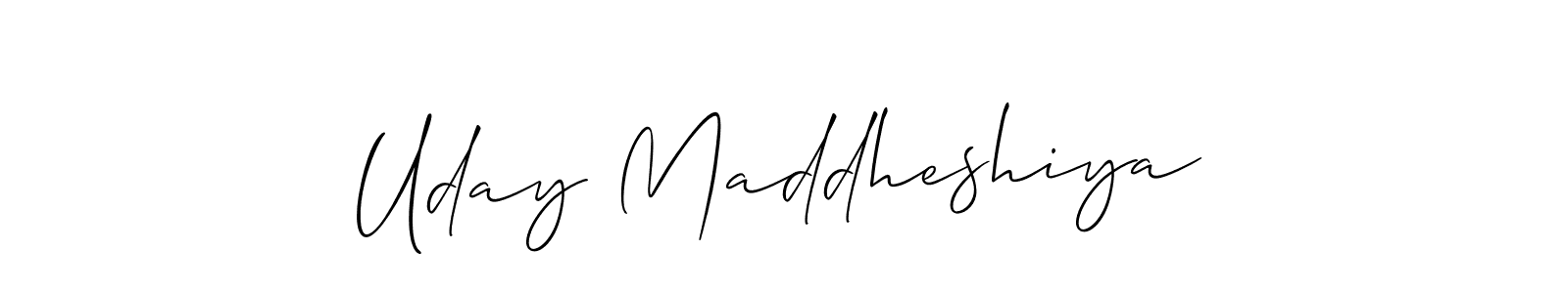 Make a beautiful signature design for name Uday Maddheshiya. Use this online signature maker to create a handwritten signature for free. Uday Maddheshiya signature style 2 images and pictures png