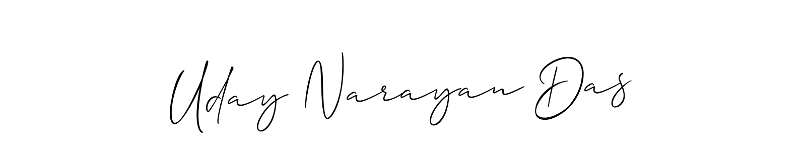 You should practise on your own different ways (Allison_Script) to write your name (Uday Narayan Das) in signature. don't let someone else do it for you. Uday Narayan Das signature style 2 images and pictures png