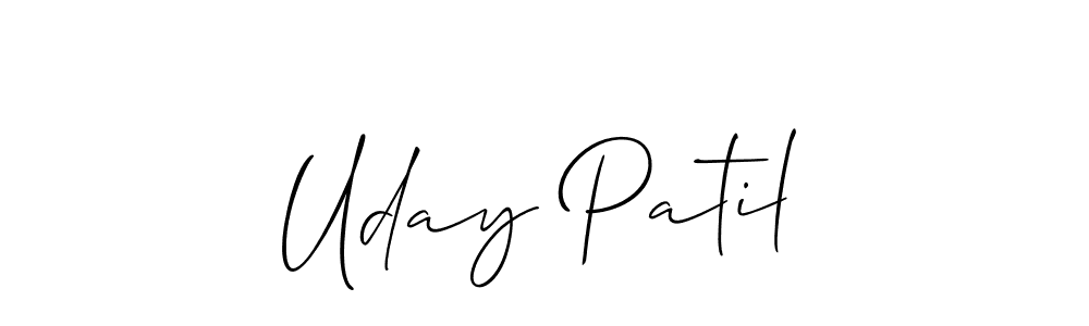 Also we have Uday Patil name is the best signature style. Create professional handwritten signature collection using Allison_Script autograph style. Uday Patil signature style 2 images and pictures png