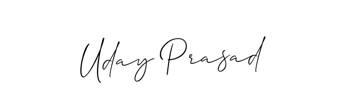 Create a beautiful signature design for name Uday Prasad. With this signature (Allison_Script) fonts, you can make a handwritten signature for free. Uday Prasad signature style 2 images and pictures png