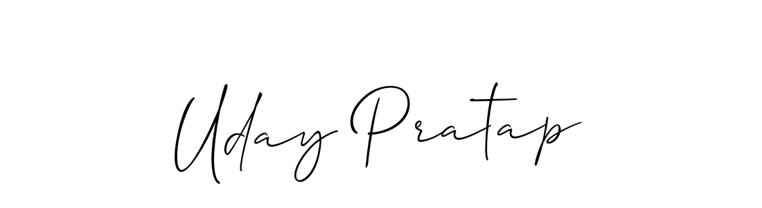 Use a signature maker to create a handwritten signature online. With this signature software, you can design (Allison_Script) your own signature for name Uday Pratap. Uday Pratap signature style 2 images and pictures png