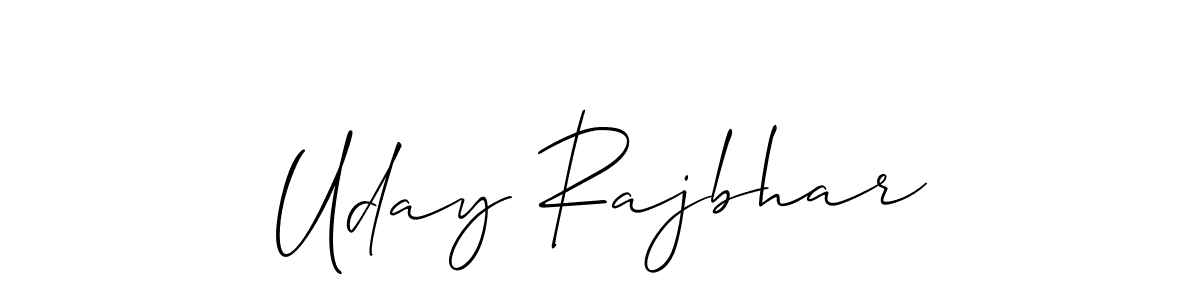 You can use this online signature creator to create a handwritten signature for the name Uday Rajbhar. This is the best online autograph maker. Uday Rajbhar signature style 2 images and pictures png