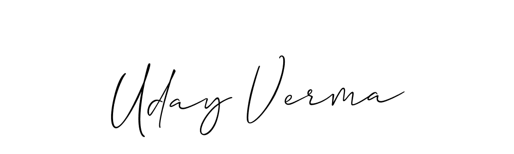 This is the best signature style for the Uday Verma name. Also you like these signature font (Allison_Script). Mix name signature. Uday Verma signature style 2 images and pictures png