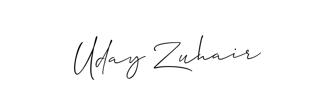 Make a short Uday Zuhair signature style. Manage your documents anywhere anytime using Allison_Script. Create and add eSignatures, submit forms, share and send files easily. Uday Zuhair signature style 2 images and pictures png
