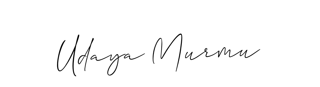 Udaya Murmu stylish signature style. Best Handwritten Sign (Allison_Script) for my name. Handwritten Signature Collection Ideas for my name Udaya Murmu. Udaya Murmu signature style 2 images and pictures png