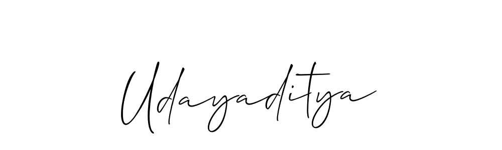 It looks lik you need a new signature style for name Udayaditya. Design unique handwritten (Allison_Script) signature with our free signature maker in just a few clicks. Udayaditya signature style 2 images and pictures png