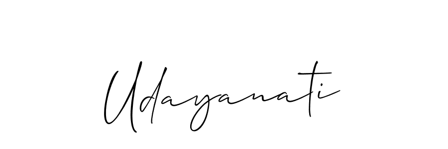 How to Draw Udayanati signature style? Allison_Script is a latest design signature styles for name Udayanati. Udayanati signature style 2 images and pictures png