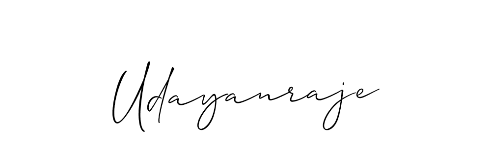 Use a signature maker to create a handwritten signature online. With this signature software, you can design (Allison_Script) your own signature for name Udayanraje. Udayanraje signature style 2 images and pictures png