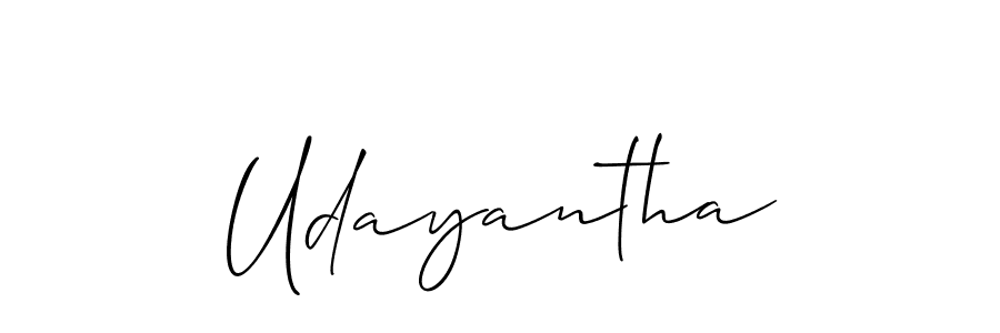 How to Draw Udayantha signature style? Allison_Script is a latest design signature styles for name Udayantha. Udayantha signature style 2 images and pictures png