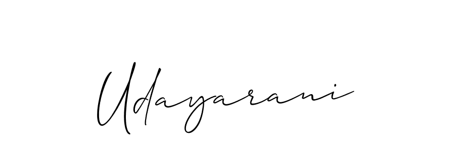 The best way (Allison_Script) to make a short signature is to pick only two or three words in your name. The name Udayarani include a total of six letters. For converting this name. Udayarani signature style 2 images and pictures png