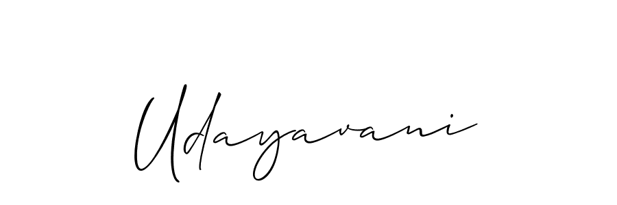 Design your own signature with our free online signature maker. With this signature software, you can create a handwritten (Allison_Script) signature for name Udayavani. Udayavani signature style 2 images and pictures png