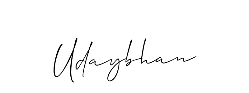 You should practise on your own different ways (Allison_Script) to write your name (Udaybhan) in signature. don't let someone else do it for you. Udaybhan signature style 2 images and pictures png