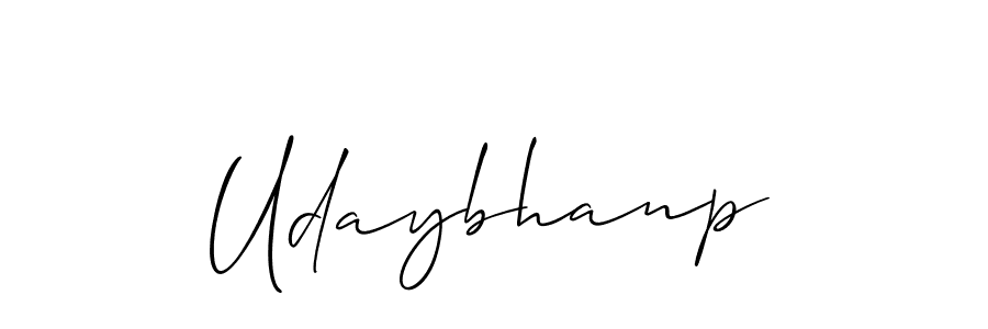 Similarly Allison_Script is the best handwritten signature design. Signature creator online .You can use it as an online autograph creator for name Udaybhanp. Udaybhanp signature style 2 images and pictures png