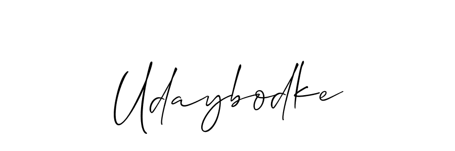 You should practise on your own different ways (Allison_Script) to write your name (Udaybodke) in signature. don't let someone else do it for you. Udaybodke signature style 2 images and pictures png