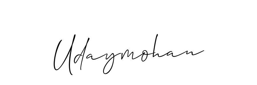 Also You can easily find your signature by using the search form. We will create Udaymohan name handwritten signature images for you free of cost using Allison_Script sign style. Udaymohan signature style 2 images and pictures png