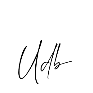 Also You can easily find your signature by using the search form. We will create Udb name handwritten signature images for you free of cost using Allison_Script sign style. Udb signature style 2 images and pictures png