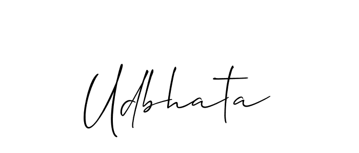 Make a beautiful signature design for name Udbhata. Use this online signature maker to create a handwritten signature for free. Udbhata signature style 2 images and pictures png