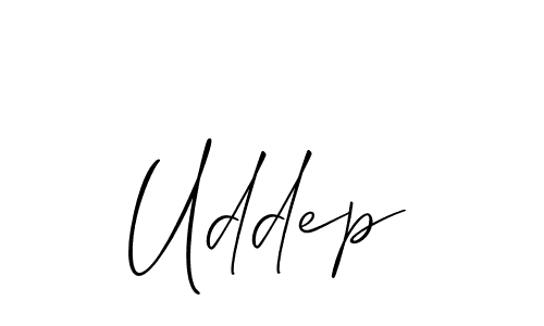 How to make Uddep name signature. Use Allison_Script style for creating short signs online. This is the latest handwritten sign. Uddep signature style 2 images and pictures png