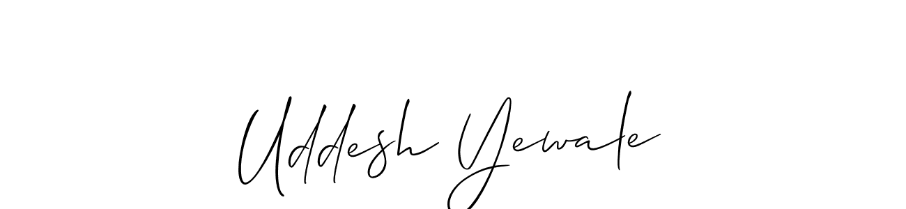 Here are the top 10 professional signature styles for the name Uddesh Yewale. These are the best autograph styles you can use for your name. Uddesh Yewale signature style 2 images and pictures png