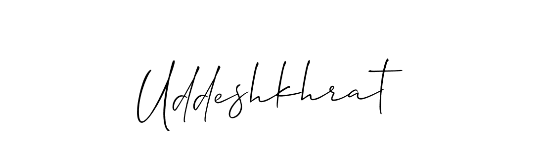 Uddeshkhrat stylish signature style. Best Handwritten Sign (Allison_Script) for my name. Handwritten Signature Collection Ideas for my name Uddeshkhrat. Uddeshkhrat signature style 2 images and pictures png