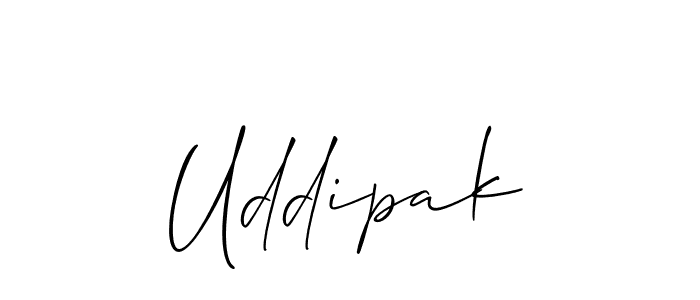 How to make Uddipak name signature. Use Allison_Script style for creating short signs online. This is the latest handwritten sign. Uddipak signature style 2 images and pictures png