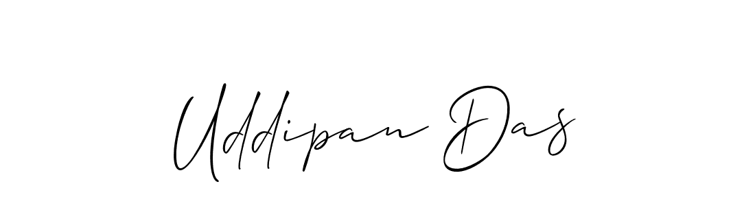 How to make Uddipan Das name signature. Use Allison_Script style for creating short signs online. This is the latest handwritten sign. Uddipan Das signature style 2 images and pictures png